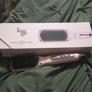 L'ange Le Vite Ceramic Straightening Brush - Blush Pink